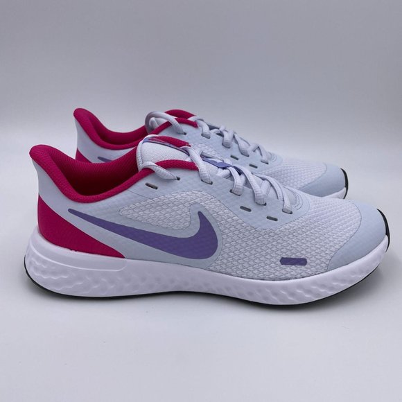Nike Revolution 5 White / Purple Womens Shoes - Picture 1 of 8